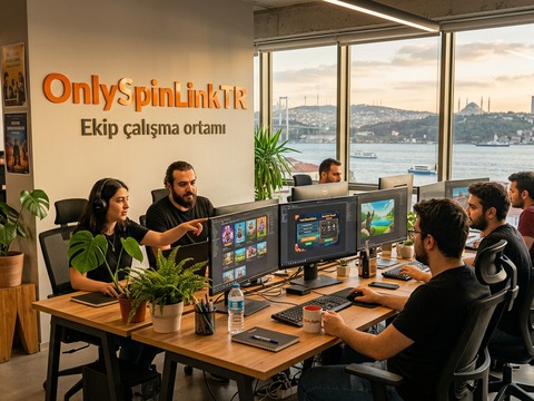 OnlySpinLinkTR ekip çalışma ortamı ve ofis görseli